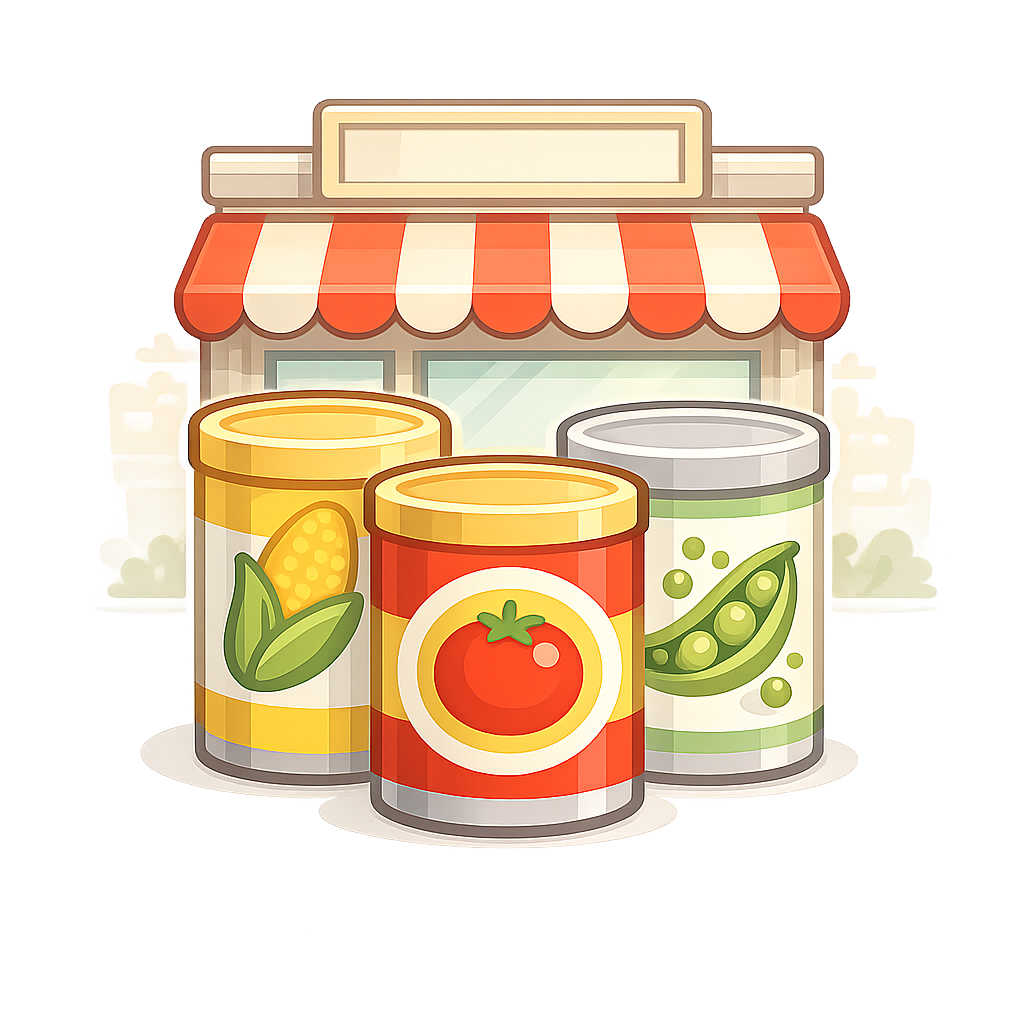 Accepted canned goods for micropantries